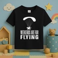 Weekends Ppc Flying Powered Parachute Toddler T-Shirt thumb 3