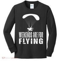 Weekends Ppc Flying Powered Parachute Kids Long Sleeve Shirt thumb 0
