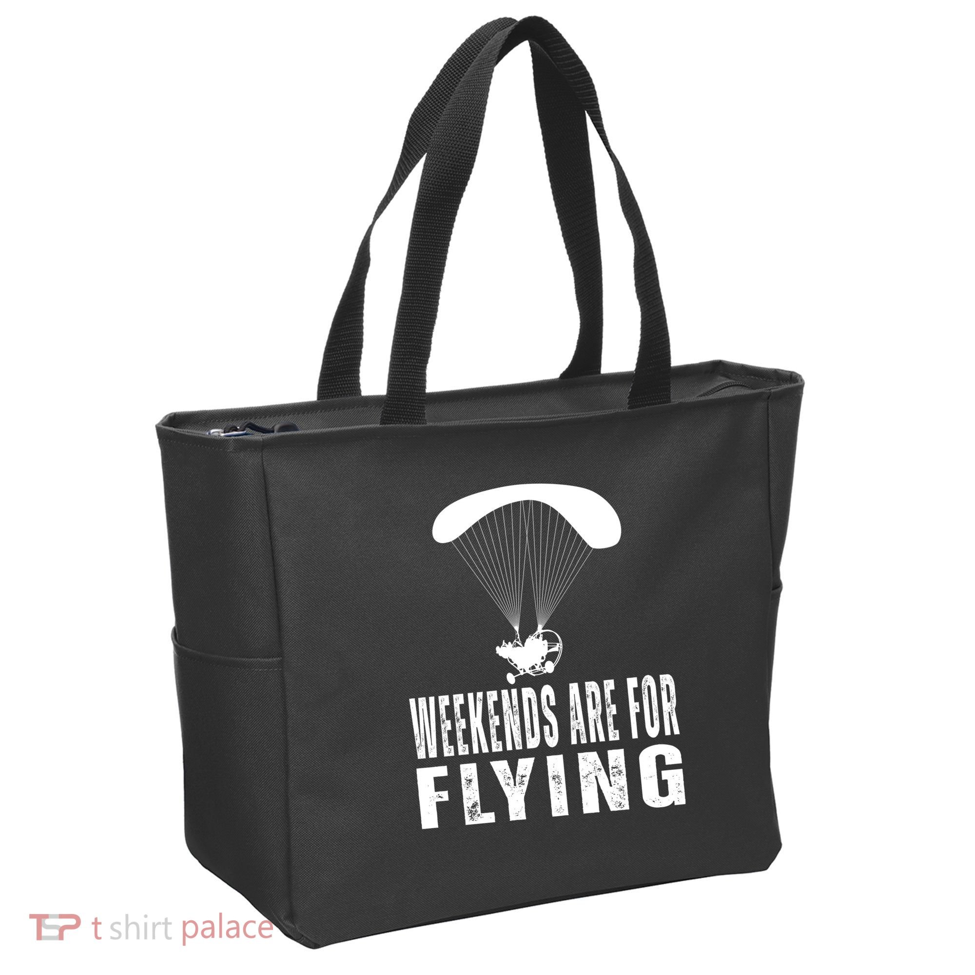 Weekends Ppc Flying Powered Parachute Tote Bag
