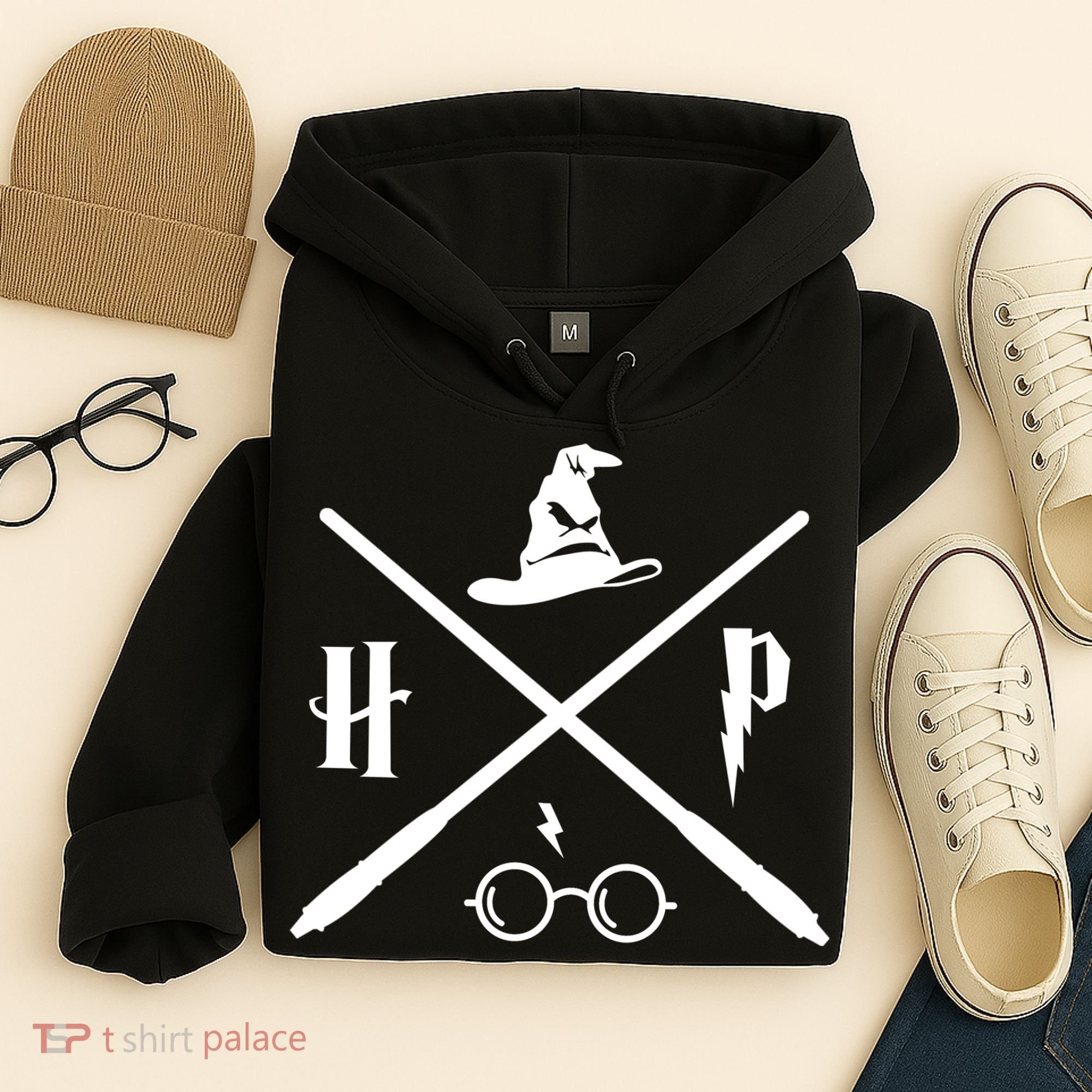 Wizard Potter Glasses Move Symbol Hoodie
