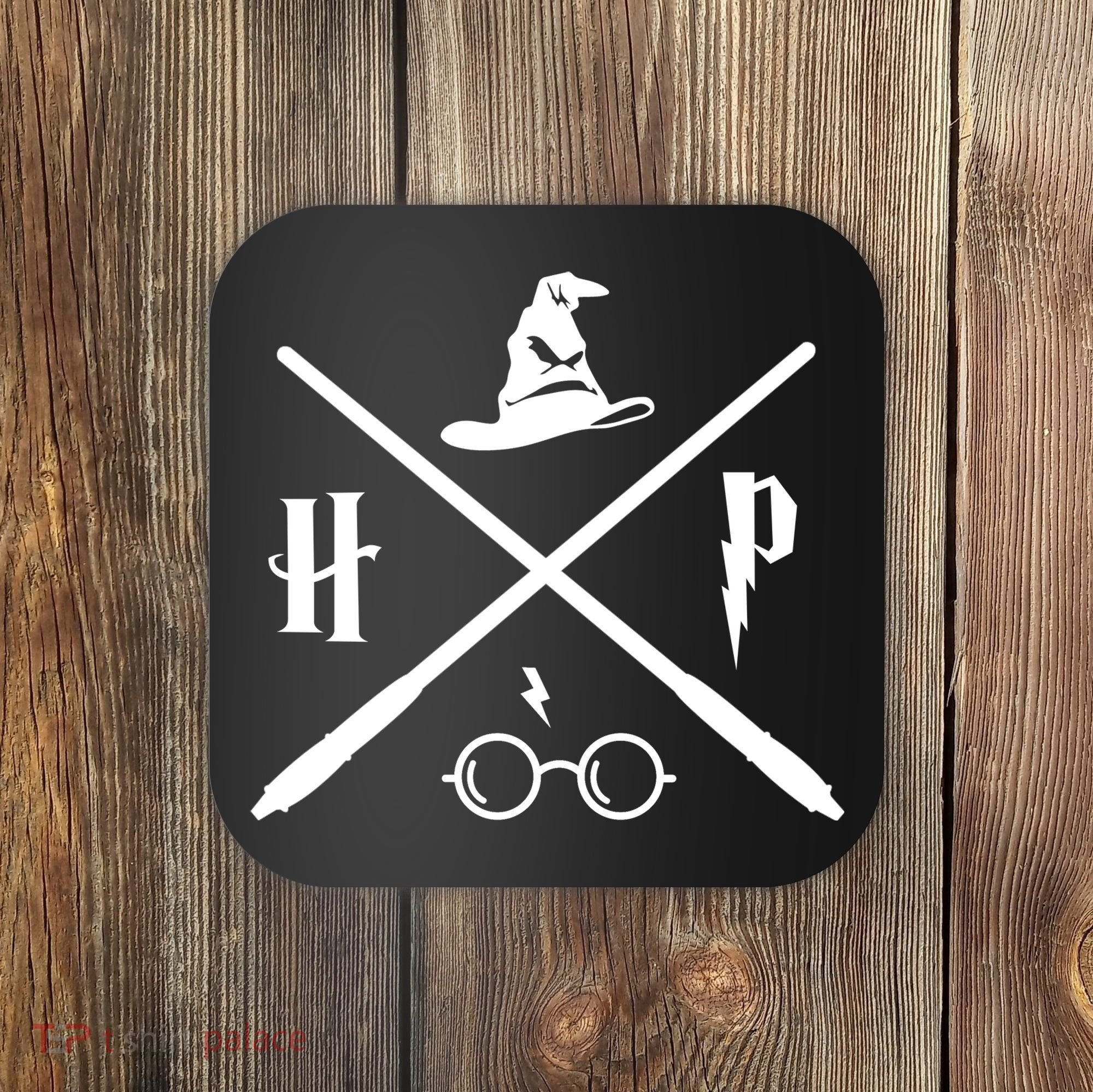Wizard Potter Glasses Move Symbol Coaster