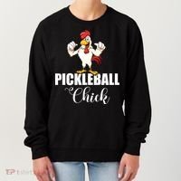 Womens Pickleball Gift Pickle Ball Chick Player Women's Sweatshirt thumb 0