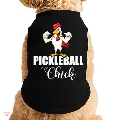 Womens Pickleball Gift Pickle Ball Chick Player Doggie Tank