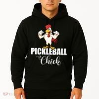 Womens Pickleball Gift Pickle Ball Chick Player Hoodie thumb 2