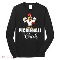 Womens Pickleball Gift Pickle Ball Chick Player Long Sleeve Shirt thumb 0