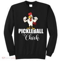 Womens Pickleball Gift Pickle Ball Chick Player Sweatshirt thumb 0