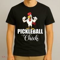 Womens Pickleball Gift Pickle Ball Chick Player T-Shirt thumb 3