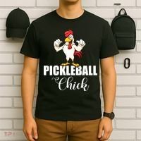 Womens Pickleball Gift Pickle Ball Chick Player T-Shirt thumb 6