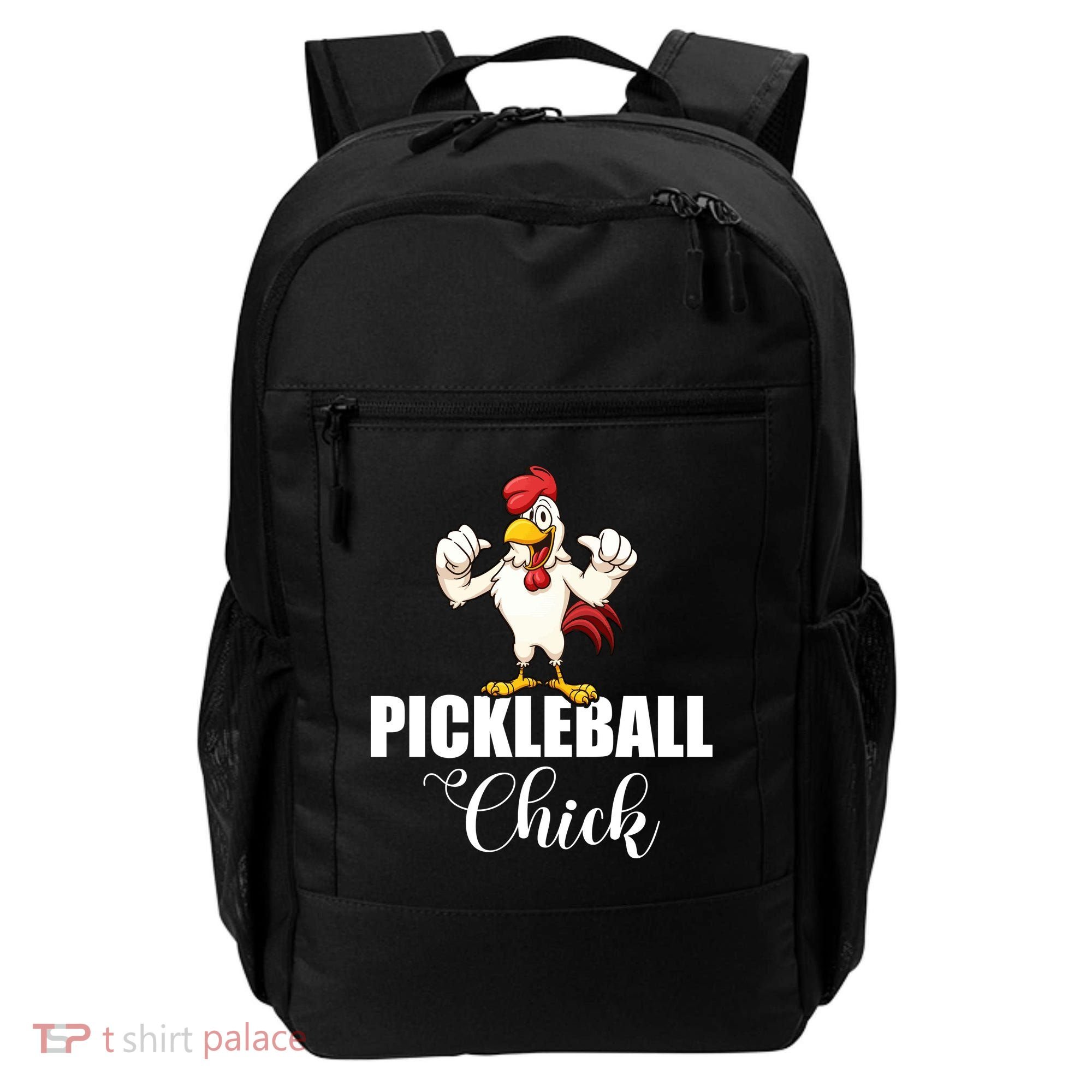 Womens Pickleball Gift Pickle Ball Chick Player Backpack