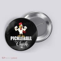 Womens Pickleball Gift Pickle Ball Chick Player Button thumb 0