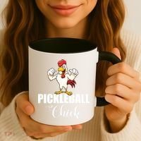 Womens Pickleball Gift Pickle Ball Chick Player Coffee Mug thumb 3