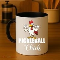 Womens Pickleball Gift Pickle Ball Chick Player Coffee Mug thumb 4