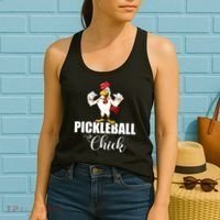 Womens Pickleball Gift Pickle Ball Chick Player Women's Tank Top thumb 2