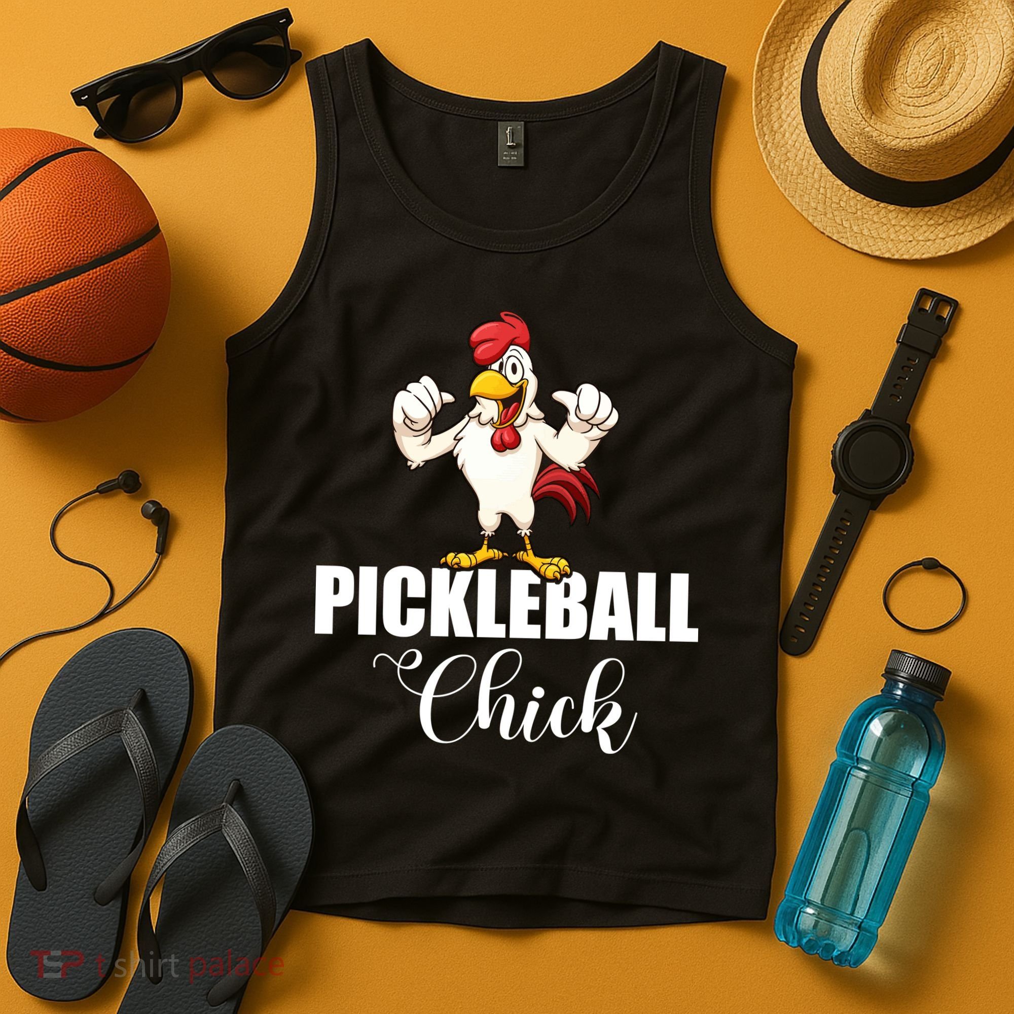 Womens Pickleball Gift Pickle Ball Chick Player Tank Top