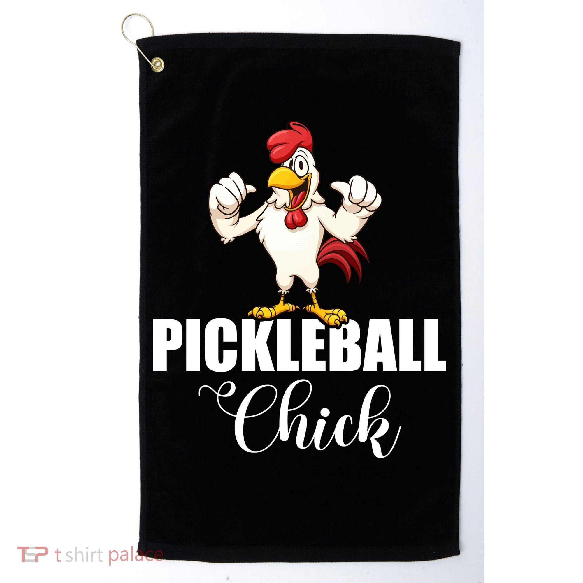 Womens Pickleball Gift Pickle Ball Chick Player Golf Towel