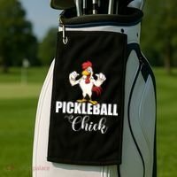 Womens Pickleball Gift Pickle Ball Chick Player Golf Towel thumb 2