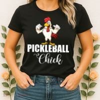Womens Pickleball Gift Pickle Ball Chick Player Women's T-Shirt thumb 2