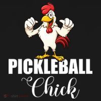 Womens Pickleball Gift Pickle Ball Chick Player Women's T-Shirt thumb 6