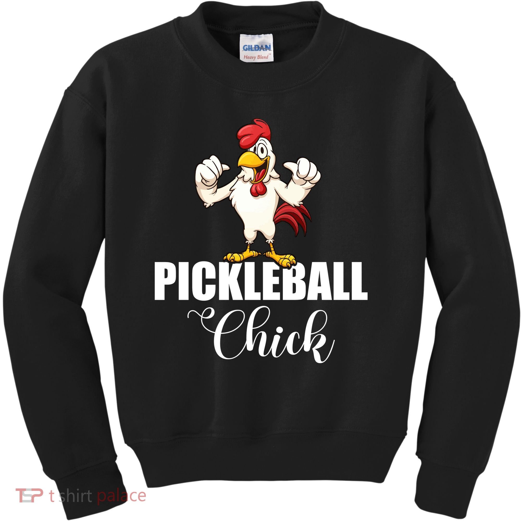 Womens Pickleball Gift Pickle Ball Chick Player Kids Sweatshirt