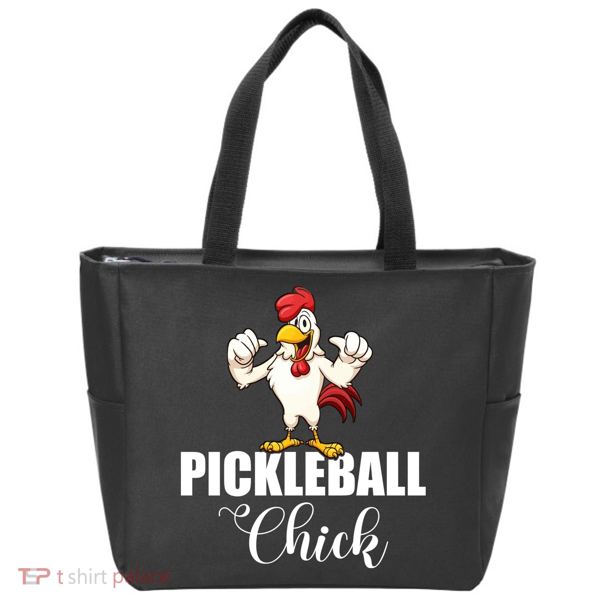 Womens Pickleball Gift Pickle Ball Chick Player Tote Bag