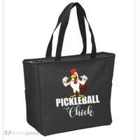 Womens Pickleball Gift Pickle Ball Chick Player Tote Bag thumb 2