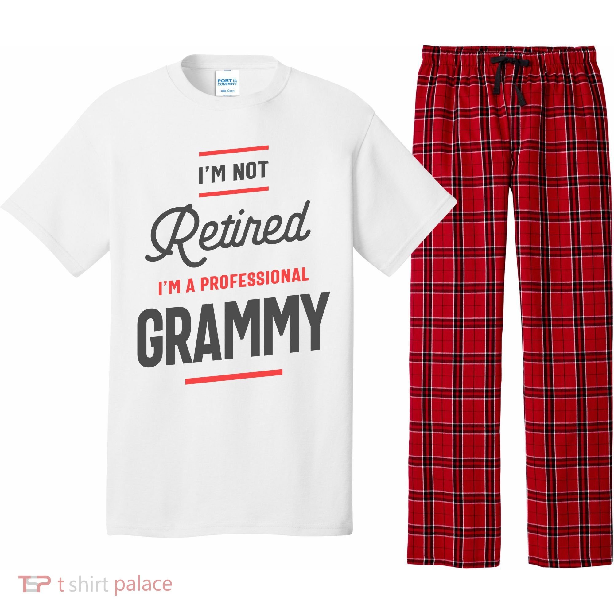 Womens Professional Grammy Grandma Pajama Set