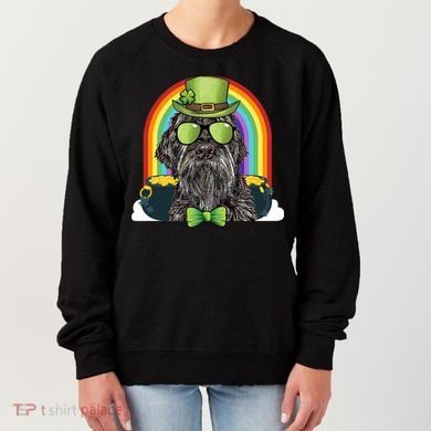 Wirehaired Pointing Griffon Dog Funny St Patricks Day Gift Women's Sweatshirt
