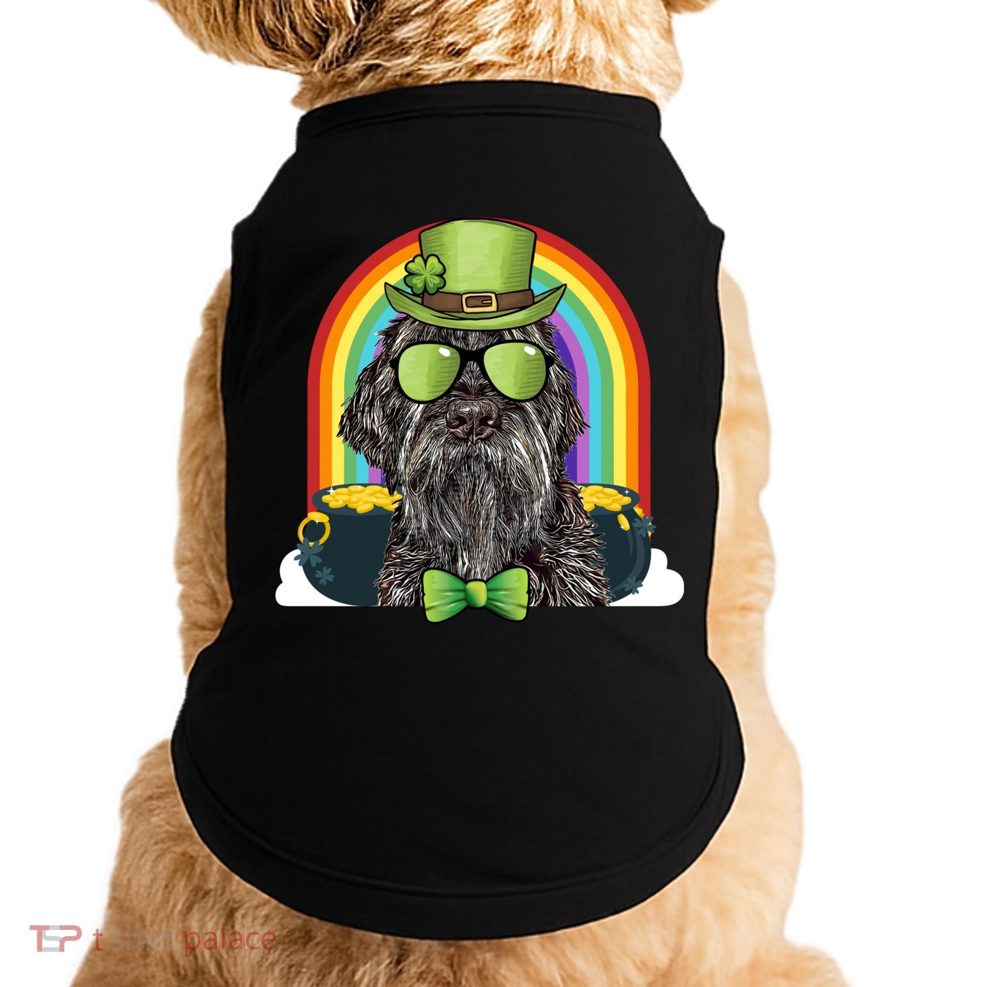 Wirehaired Pointing Griffon Dog Funny St Patricks Day Gift Doggie Tank