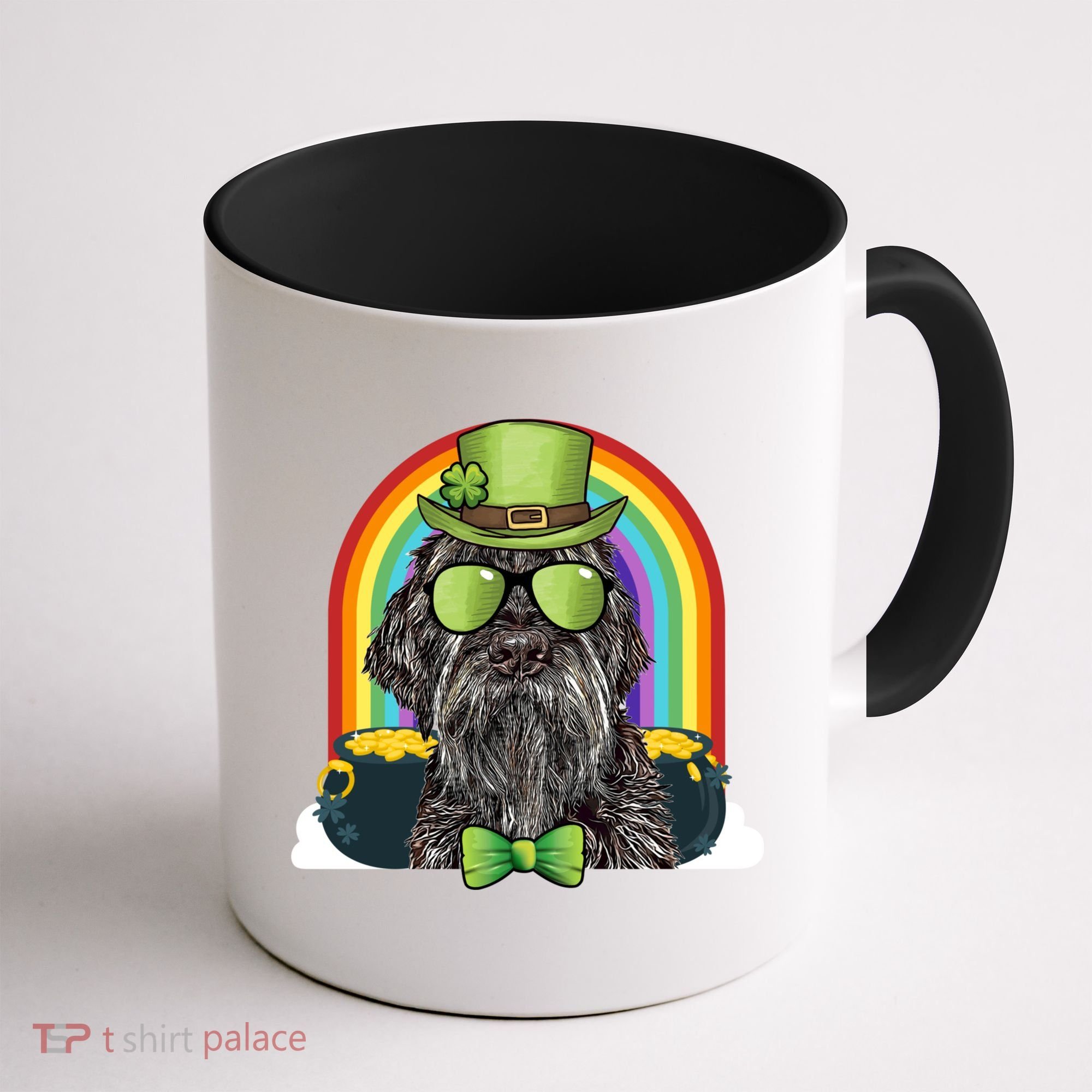 Wirehaired Pointing Griffon Dog Funny St Patricks Day Gift Coffee Mug