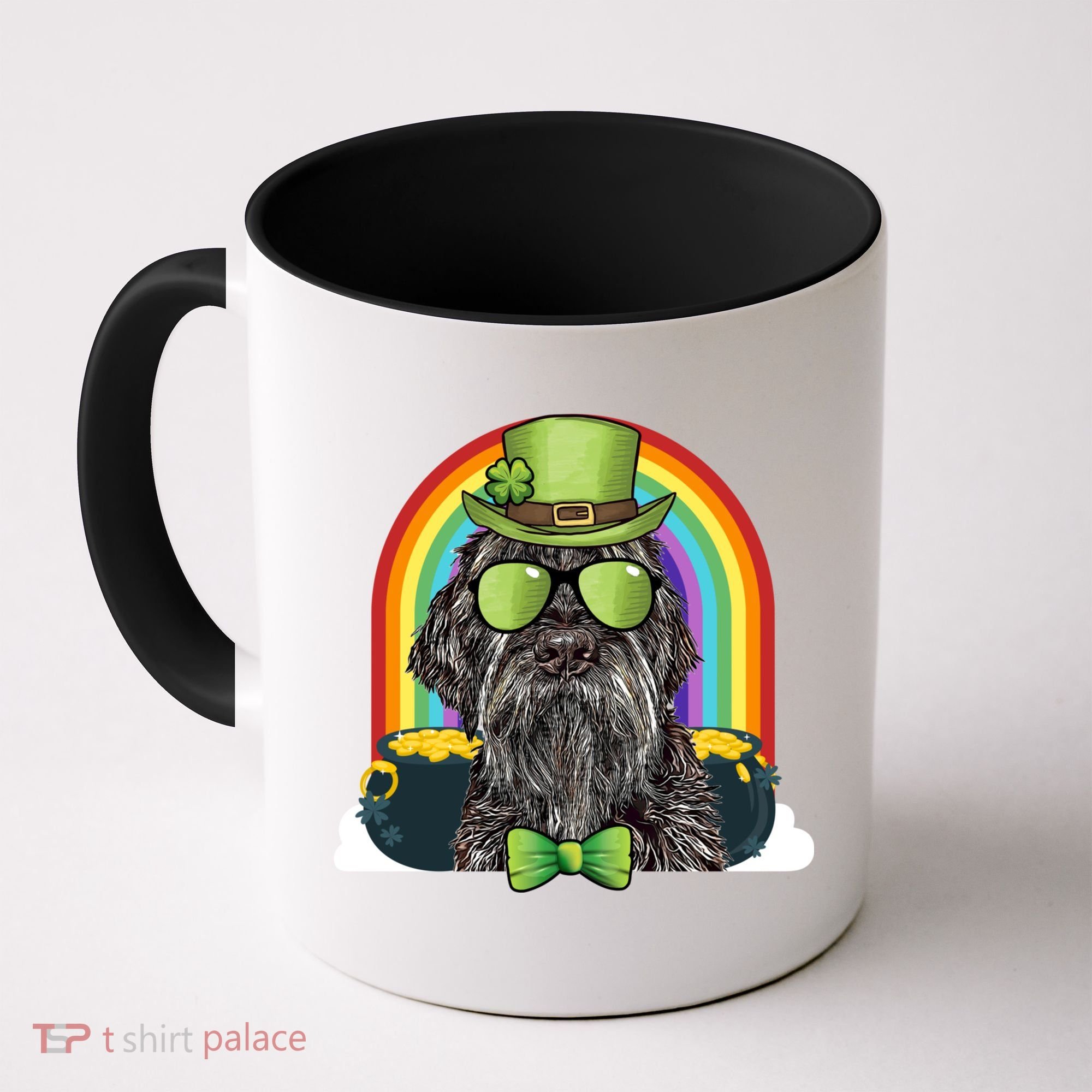 Wirehaired Pointing Griffon Dog Funny St Patricks Day Gift Coffee Mug