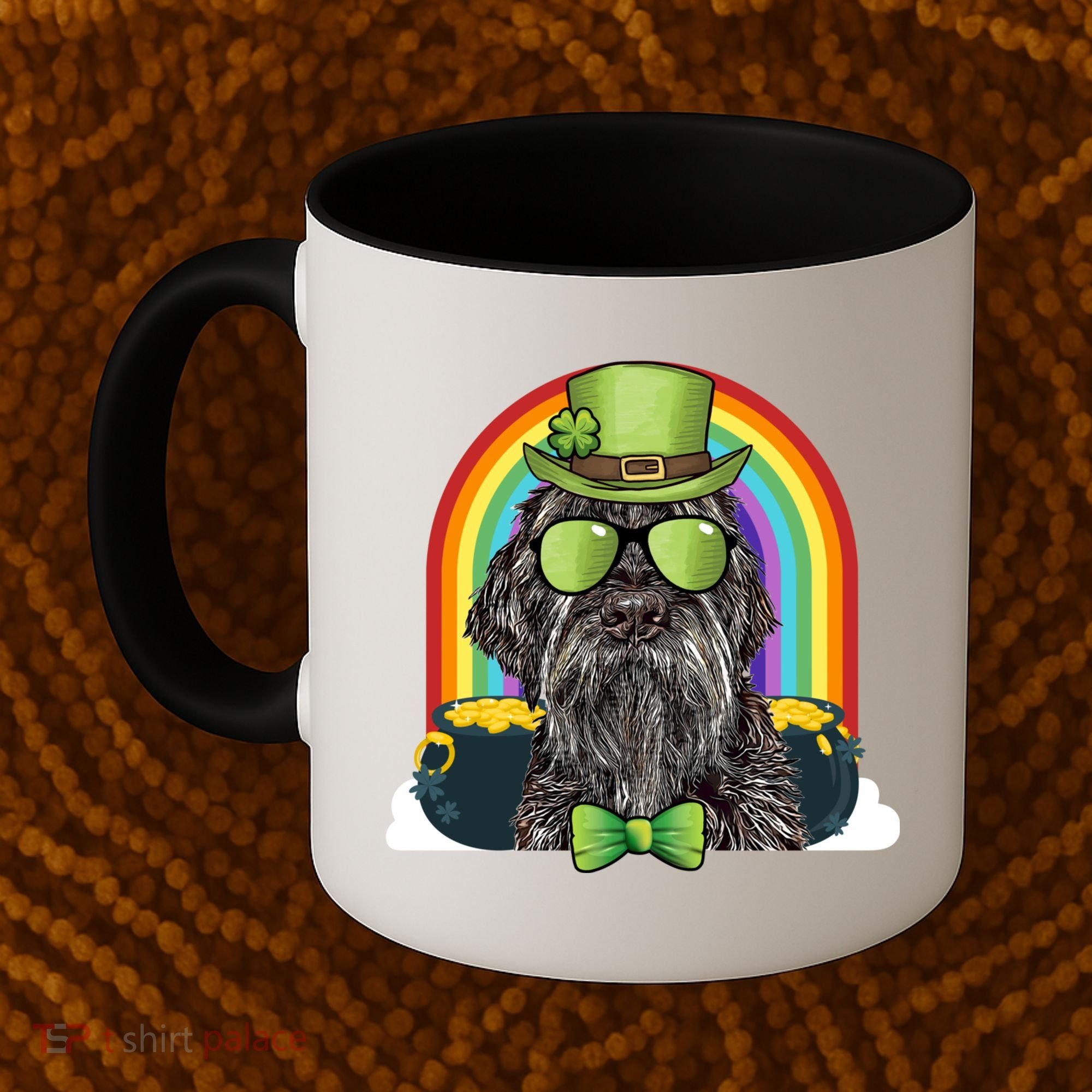 Wirehaired Pointing Griffon Dog Funny St Patricks Day Gift Coffee Mug