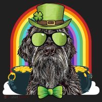 Wirehaired Pointing Griffon Dog Funny St Patricks Day Gift Beanie thumb 2