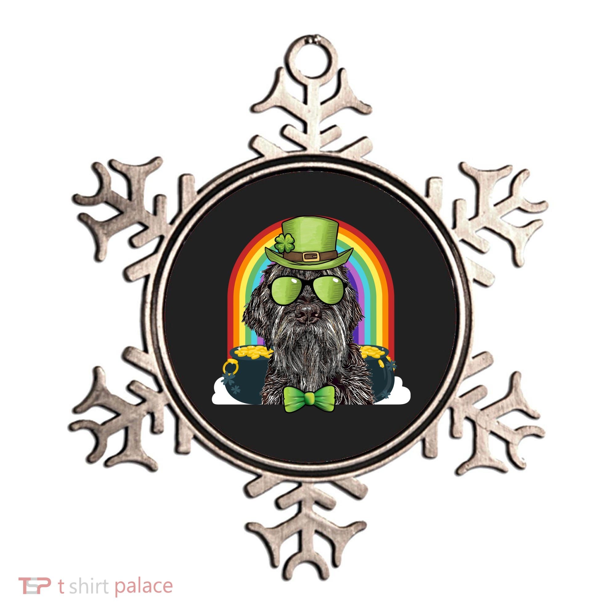 Wirehaired Pointing Griffon Dog Funny St Patricks Day Gift Ornament