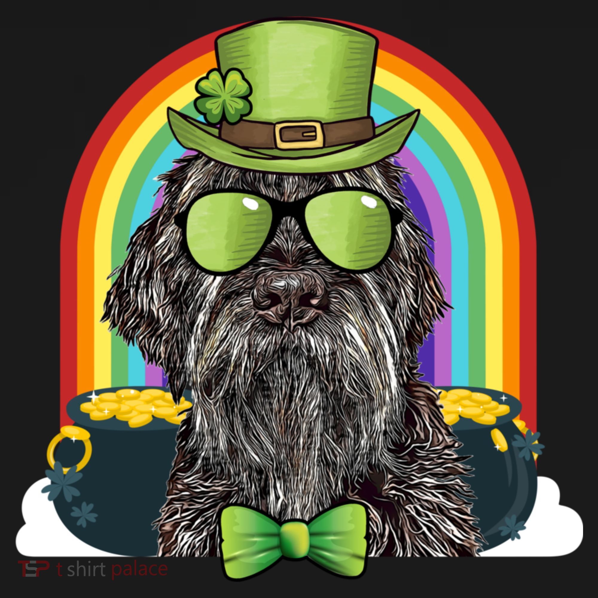 Wirehaired Pointing Griffon Dog Funny St Patricks Day Gift Ornament