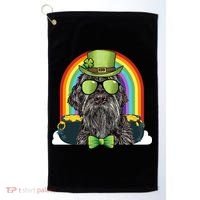 Wirehaired Pointing Griffon Dog Funny St Patricks Day Gift Golf Towel thumb 0