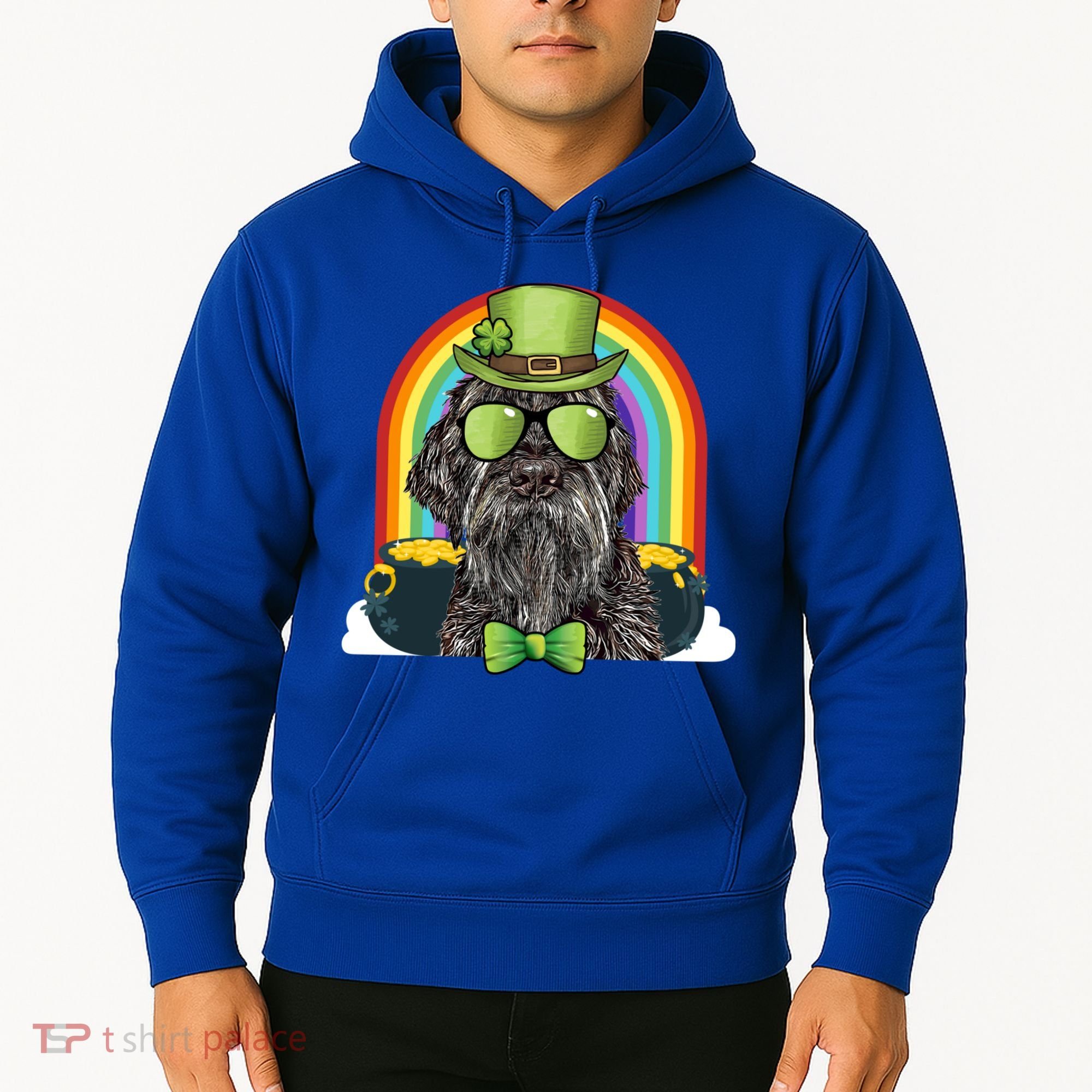 Wirehaired Pointing Griffon Dog Funny St Patricks Day Gift Hoodie