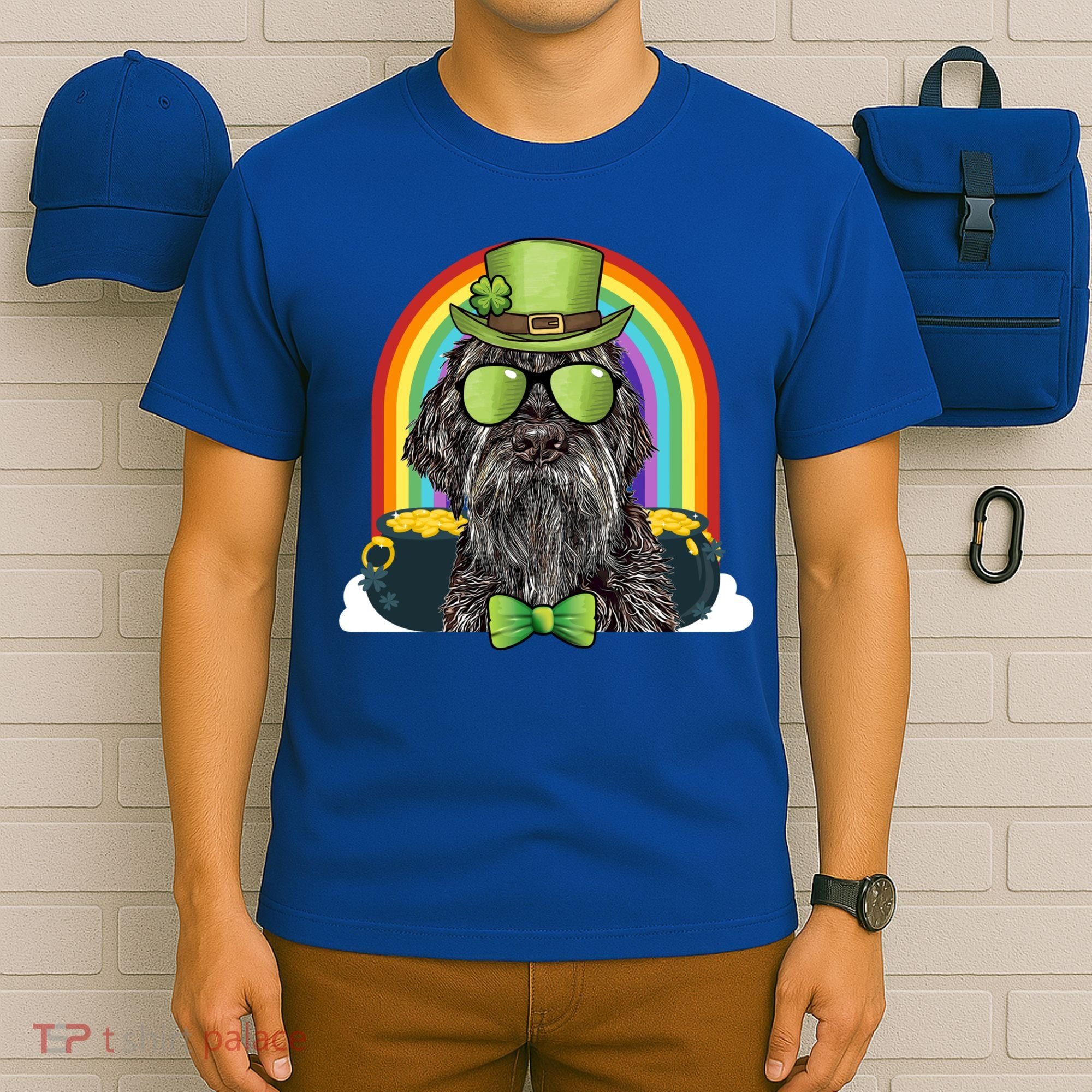 Wirehaired Pointing Griffon Dog Funny St Patricks Day Gift T-Shirt