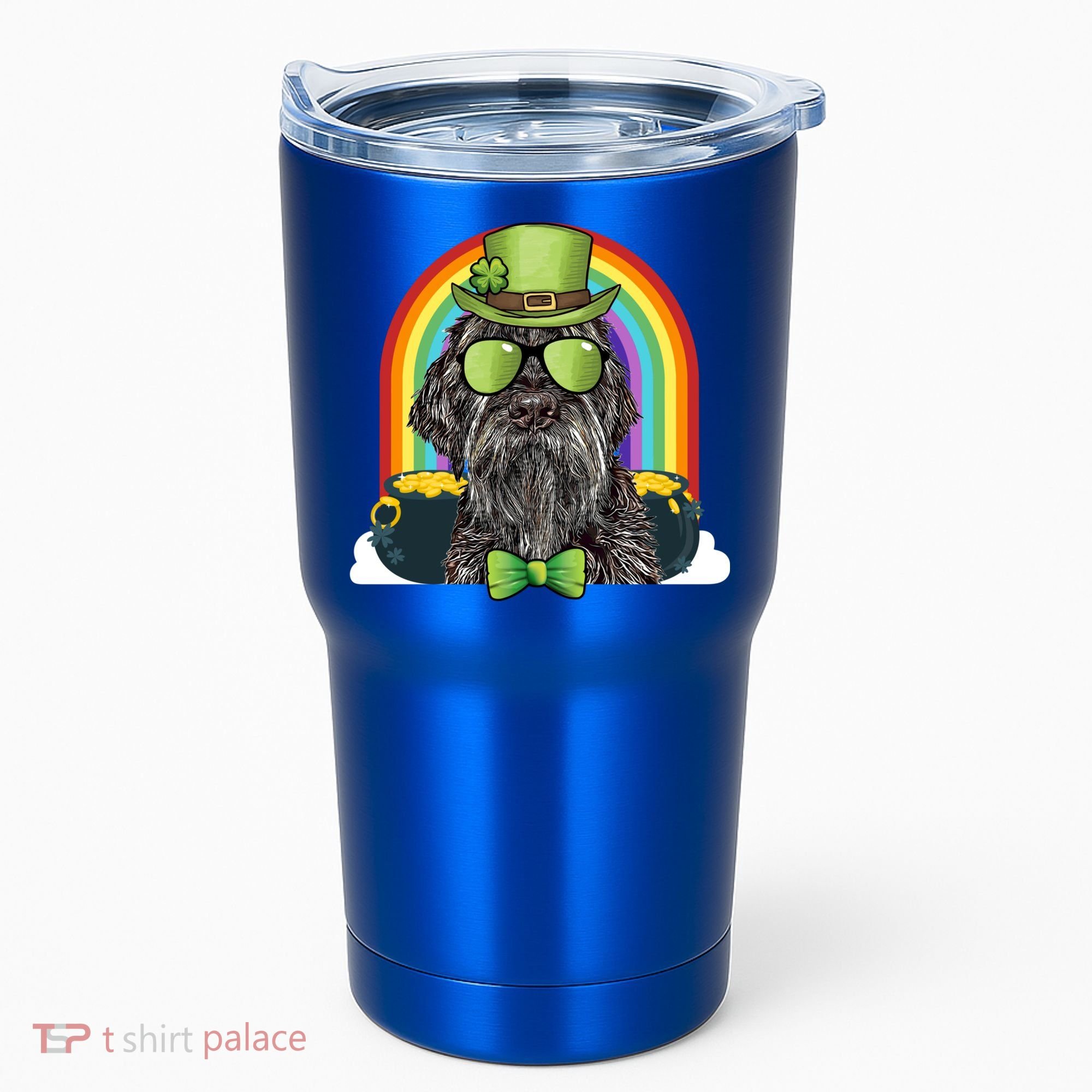Wirehaired Pointing Griffon Dog Funny St Patricks Day Gift Tumbler