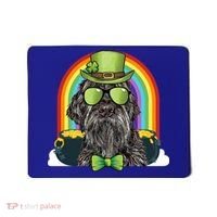 Wirehaired Pointing Griffon Dog Funny St Patricks Day Gift Mousepad thumb 0