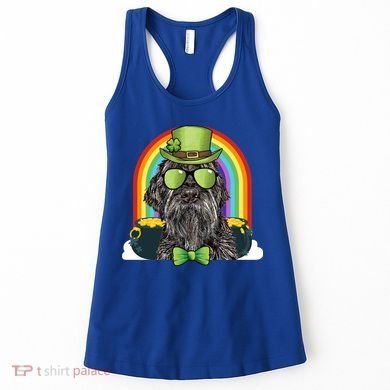 Wirehaired Pointing Griffon Dog Funny St Patricks Day Gift Women's Tank Top