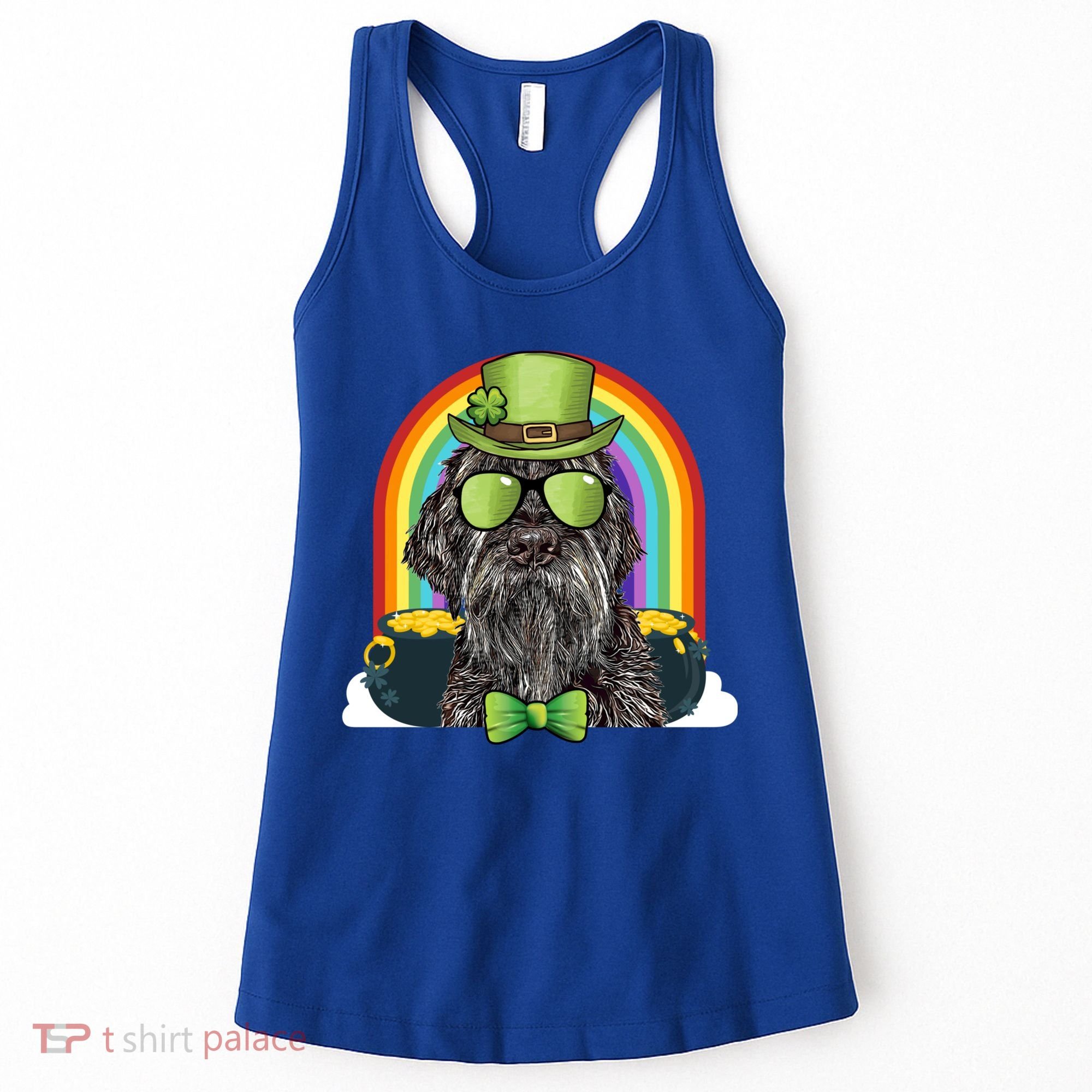 Wirehaired Pointing Griffon Dog Funny St Patricks Day Gift Women's Tank Top