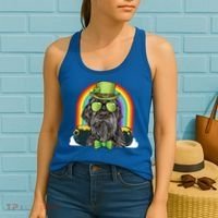 Wirehaired Pointing Griffon Dog Funny St Patricks Day Gift Women's Tank Top thumb 2