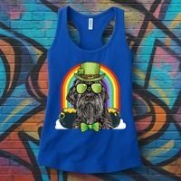 Wirehaired Pointing Griffon Dog Funny St Patricks Day Gift Women's Tank Top thumb 3