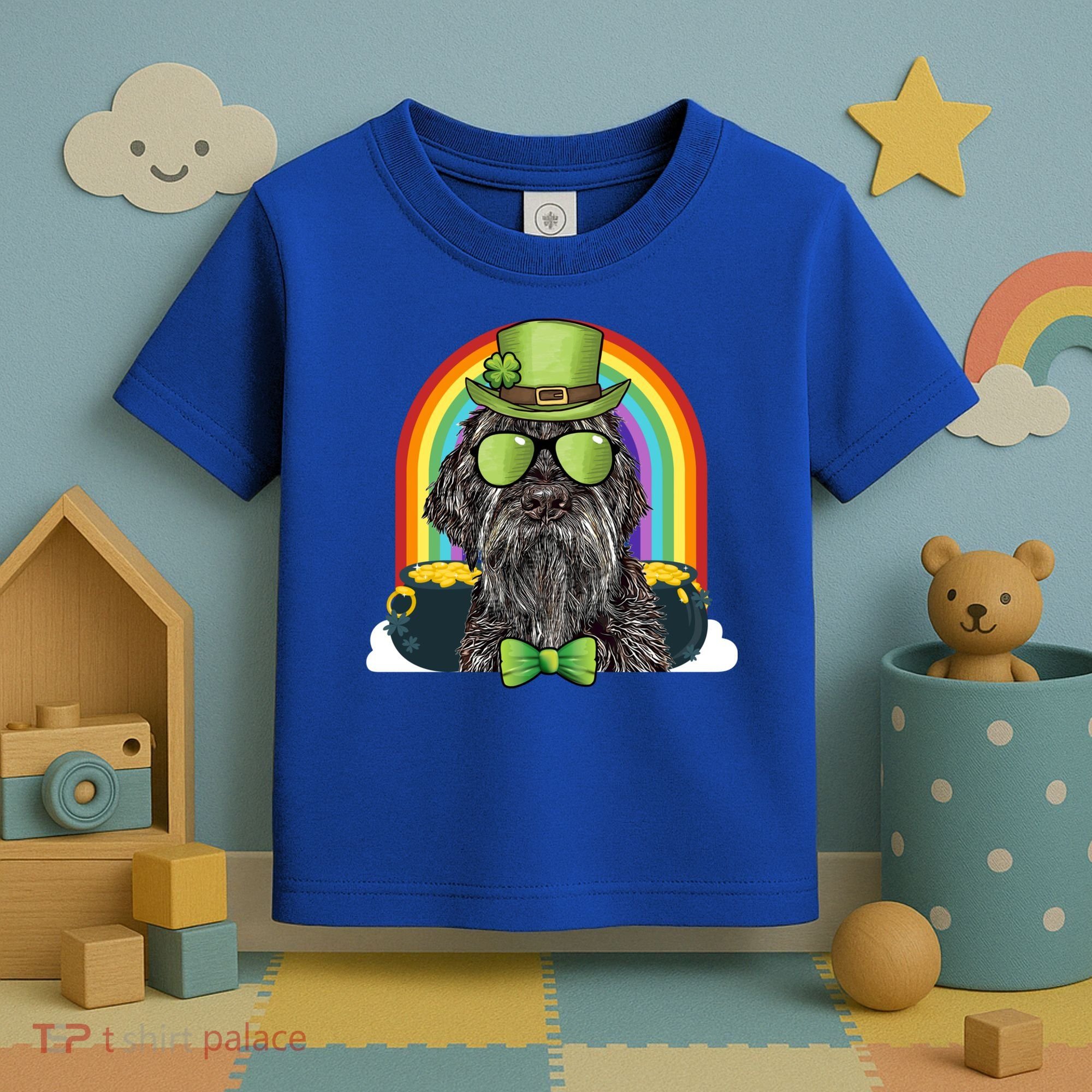 Wirehaired Pointing Griffon Dog Funny St Patricks Day Gift Toddler T-Shirt