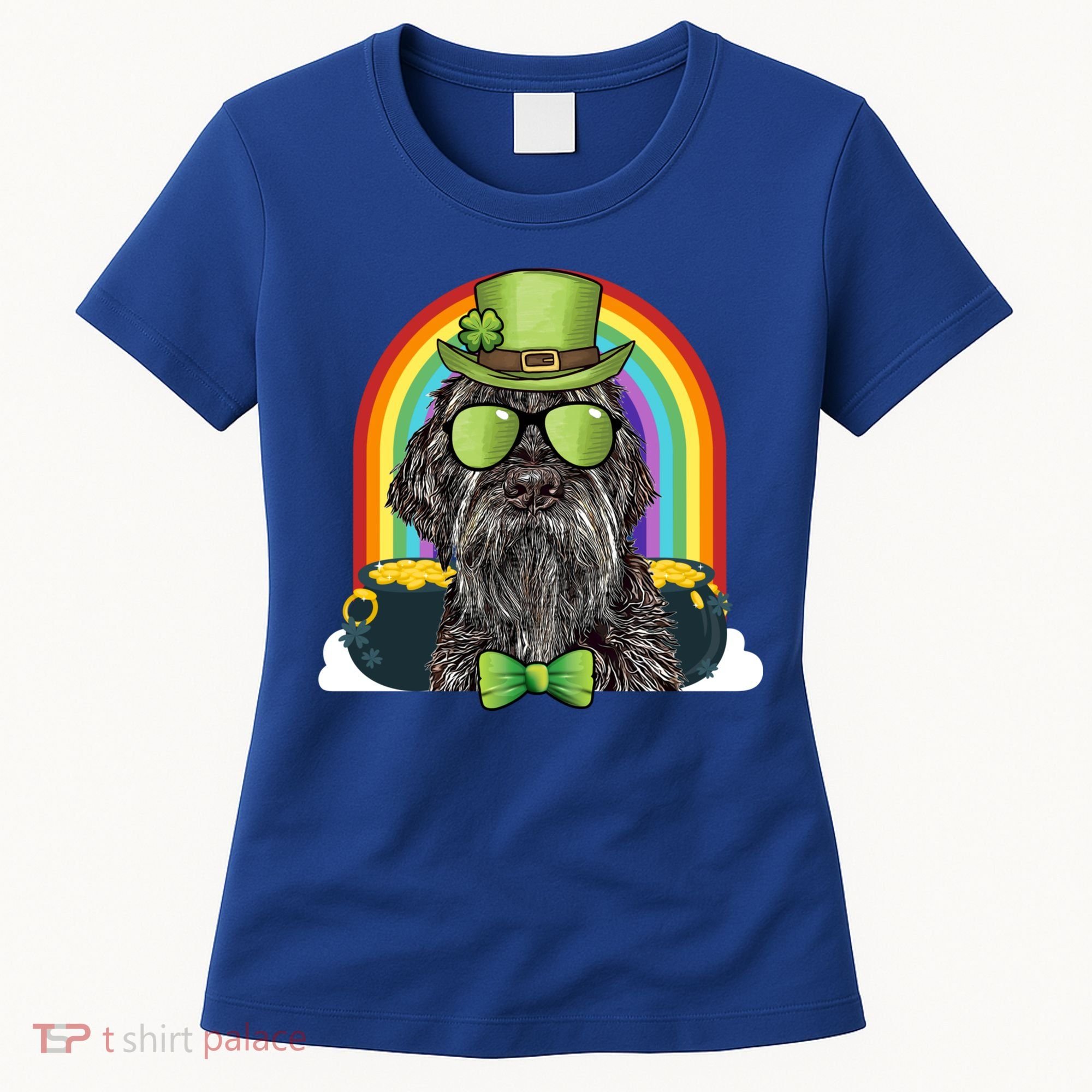 Wirehaired Pointing Griffon Dog Funny St Patricks Day Gift Women's T-Shirt