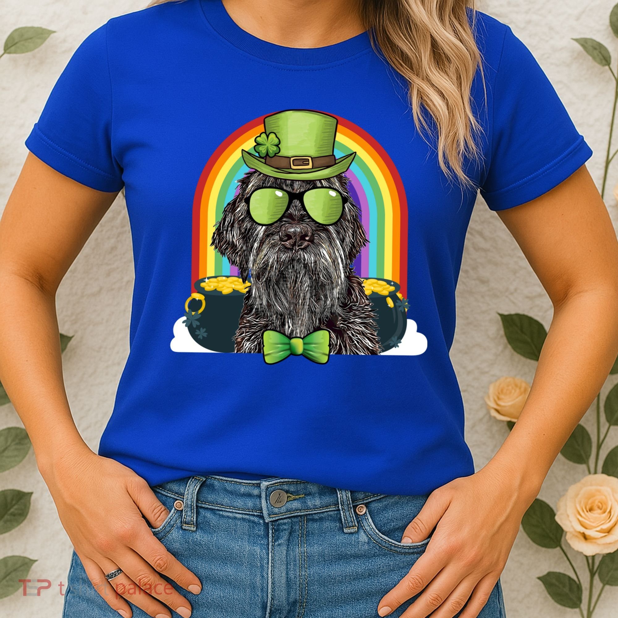 Wirehaired Pointing Griffon Dog Funny St Patricks Day Gift Women's T-Shirt