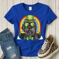 Wirehaired Pointing Griffon Dog Funny St Patricks Day Gift Women's T-Shirt thumb 3
