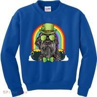 Wirehaired Pointing Griffon Dog Funny St Patricks Day Gift Kids Sweatshirt thumb 0