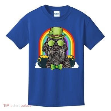 Wirehaired Pointing Griffon Dog Funny St Patricks Day Gift Kids T-Shirt