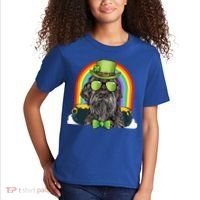 Wirehaired Pointing Griffon Dog Funny St Patricks Day Gift Kids T-Shirt thumb 2
